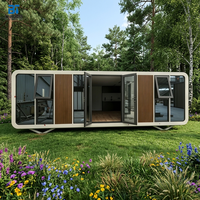 Nouvelle tendance de design : maisonnette préfabriquée Apple Cabin, maisonnette mobile, abri, dôme, maisonnette Apple Cabin avec salle de bain préinstallée