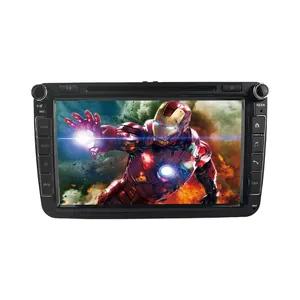 Double din GPS Multimedia Car Stereo 8 Inch Touch Screen Car Radio Head Unit For VW