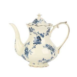 European Style Elegant Luxury Flower Pattern Coffee High <b>Tea</b> <b>Pot</b> Cup Saucer Set - Product Image 3