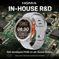 Reloj Inteligente MG03 con GPS, Pantalla AMOLED de 1.43 Pulgadas, Llamadas por Bluetooth, Monitor de Ritmo Cardíaco, Resistente al Agua 3ATM, Brújula, Calendario, para Deportes, Reloj para Hombre