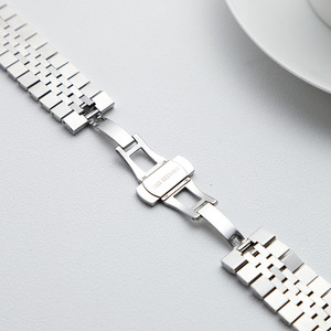 Cinturino in metallo in acciaio inossidabile con cinturino da polso di lusso a cinque perline per <span class=keywords><strong>Apple</strong></span> <span class=keywords><strong>Watch</strong></span> series <span class=keywords><strong>7</strong></span> - Product Image 3