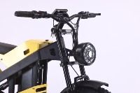 Vélo électrique adulte 20 pouces avec pneus larges 4.0, moteur arrière sans balais léger, 48V 500W 18Ah Lithium, 1 vitesse, 45 km/h, tout-terrain, neige
