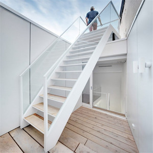 <span class=keywords><strong>Escaleras</strong></span> portátiles de madera y vidrio, escalones flotantes, escalones voladizos - Product Image 2