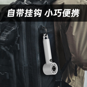 พัดลมไร้ใบพัดขนาดเล็ก จอแสดงผลดิจิตอล มอเตอร์ไร้แปรงถ่าน ชาร์จผ่าน USB ใช้งานได้ 3-6 ชั่วโมง แบตเตอรี่แบบพกพา ความเร็วสูง ระบายความร้อนได้ดี - Product Image 5