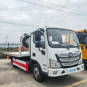 Foton 4X2 <b>Flatbed</b> Wrecker Tow <b>Truck</b> Wheel Lift Car Carrier Road Wrecker Rescue <b>Truck</b> - Product Image 1