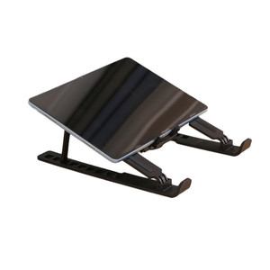 Laptop And <b>Tablet</b> Cooling <b>Stand</b> Adjustable Height Foldable Plastic Air Cooled Support For Desktop Use - Product Image 1