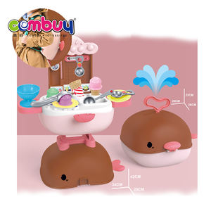 Sac à dos en plastique design baleine valise de cuisine <span class=keywords><strong>avec</strong></span> jeu de simulation <span class=keywords><strong>avec</strong></span> jouet pour enfants crème glacée et bonbons - Product Image 1