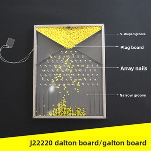 Tablero de <span class=keywords><strong>Galton</strong></span> Transparente de Gran Tamaño, Modelo Experimental para Demostración de Fenómeno Aleatorio Estadístico - Product Image 1