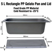 Vente Flash : Emballage Blister Personnalisé 5L en PP de Qualité Alimentaire pour Glaces, Gelato, Barquettes, Bacs ou Contenants