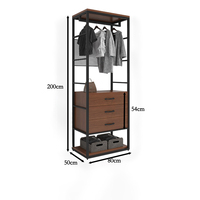 Présentoir pour magasin de vêtements moderne Magasin de vêtements Magasin de vêtements Présentoir pour comptoir personnalisé meilleure garde-robe tendance en bois