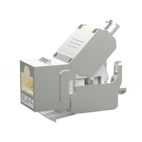 ZHEFAN Cat5E Rj45 Keystone Jack modulaire blindé coupleur en ligne sans outil Ftp modulaire blindé Keystone Jack connecteur