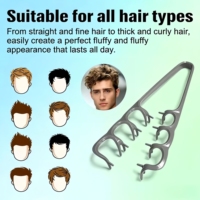 Peigne texturant volumisant à dents larges pour boucler les cheveux, outil de coiffage pour racines volumineuses, accessoires de coiffure pour hommes et femmes – Offre Spéciale