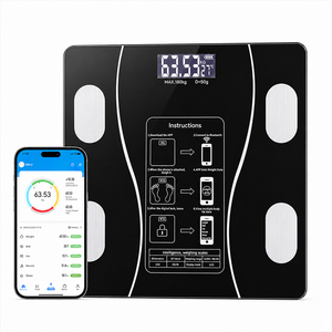 Báscula Electrónica Digital LCD de 180 kg para el Hogar, Personalizable de Fábrica, con Aplicación, para Peso Corporal, Grasa Corporal y Salud - Product Image 4