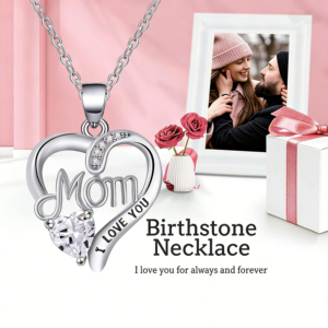 Collier pendentif cœur plaqué or <span class=keywords><strong>Mylove</strong></span> pour la fête des mères avec chaîne à maillons en zircon, alliage de cuivre, cadeau tendance pour maman - Product Image 3