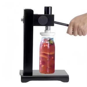 Scelleuse de canettes commerciale de haute qualité pour jus, thé au citron et boissons variées, scelleuse de canettes manuelle réglable pour les magasins de boissons - Product Image 1
