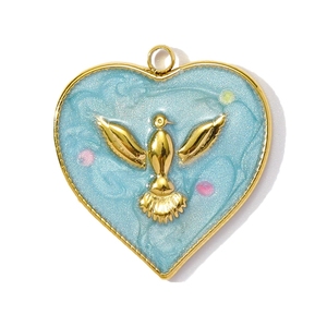 SH58 Abalorios de moda para joyería DIY de Navidad, con diseños de gota de aceite, corazón, ojo de la suerte y ángel, para fabricantes - Product Image 4