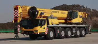 Grue tout-terrain XCA250G7-1E de 250 tonnes, portée 48 m, flèche 84 m, la mieux notée pour l'installation et l'entretien de turbines éoliennes