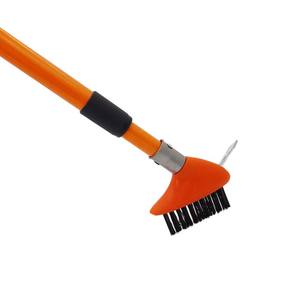 Bloc de pavé de jardin, allée, fissures, Patio, outil de désherbage 3 en 1, plate-forme rigide, gommage, toit, mousse, brosse métallique, balai, grattoir - Product Image 3