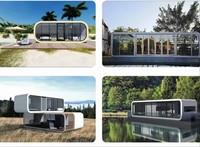 Maison modulaire intelligente Maisons préfabriquées Petite maison intelligente Conteneur Maison Salle de bain Cuisine Aluminium Eco-Friendly Appartement