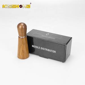 Accessoires expresso poignée en bois naturel outil d'agitation Barista professionnel outils WDT avec support distributeur d'aiguilles à café - Product Image 5