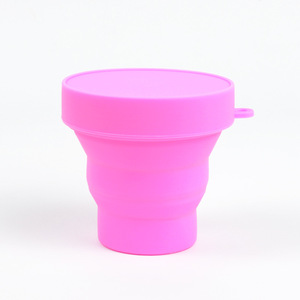 Amazon vente chaude tasse à café réutilisable de qualité alimentaire tasse pliante avec couvercles - Product Image 3