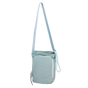 Sac de transport de bouteille d'eau à bandoulière en tissu RPET réglable personnalisé pour salle de sport en plein air porte-bouteille avec poche pour téléphone - Product Image 5