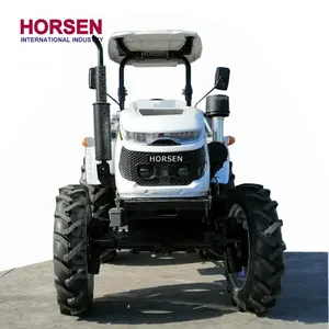 HORSEN CHINA-Tractor con ruedas para granja agrícola, con cabina de aire acondicionado, rops, 100