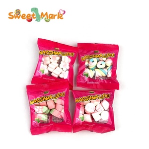 Cibo vegetariano Halal Marshmallow Twist anguria a forma di fiore malva - Product Image 1