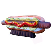 Décorations de fête publicité ballon toit publicité gonflable nourriture saucisse Hot Dog