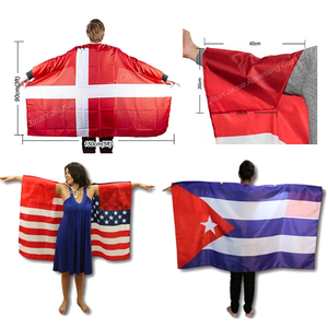 Venta al por mayor personalizado 3*5ft100% poliéster capa duradera bandera personalizada Túnez cuerpo bandera capa bandera - Product Image 3