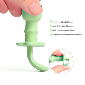 Juego de Cuchara y Tenedor de Silicona para Bebé, Sin BPA, Punta Suave, Utensilios de Entrenamiento, Grado Alimenticio, Seguros para la Alimentación de Niños Pequeños, Silicona Personalizada - Product Image 4