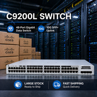 C9200L-48T-4X-E Cisco Catalyst 48 Port 10/100/1000Mbps Data 4x10G Uplink Network Switch