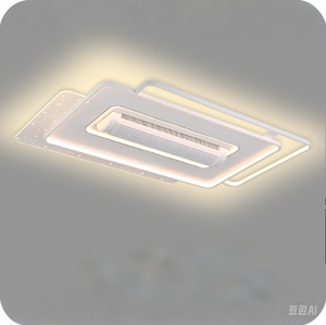 Thiết kế hiện đại LED Đèn quạt trần thông minh lõm tuôn ra gắn kết cho phòng hoặc khách sạn với điều khiển từ xa - Product Image 3