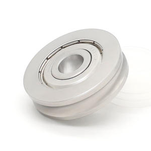 Roue de guidage à roulement à billes à gorge profonde non standard en acier inoxydable U-Groove S6301ZZ, poulie mobile pour arbre optique, directement de l'usine - Product Image 3