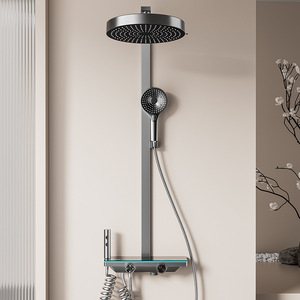 Conjunto de Ducha Rectangular YP-2511, Instalación Empotrada, Acabado Cromado, Termostático, Pantalla Digital, Doble Perilla, Cabezal de Ducha de Alta Presión - Product Image 1