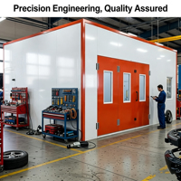 Atelier compact de qualité professionnelle avec chauffage électrique, éclairage LED, design de sol étanche, capacité de charge de 1000 kg/m²