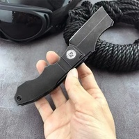 Couteau pliant en acier D2, manche en acier 420, couteau de poche EDC, léger, durable, compact, ergonomique, de qualité supérieure