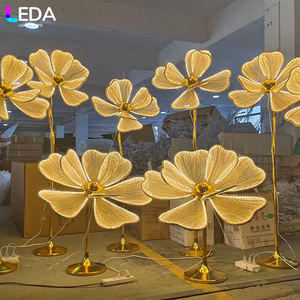 Leda ไฟ LED ดอกไม้ลูกไม้หลากสีสำหรับปาร์ตี้ฉากหลังเดินในทางเดิน RGB เรืองแสง - Product Image 2