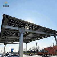 Système de carport solaire en aluminium résistant au vent Hengfan, certification CE, garantie 10 ans, durée de vie 20-25 ans pour la maison