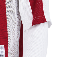 Maillot de football personnalisé à manches longues en mesh, col rond, patchwork, impression numérique, t-shirt pour homme