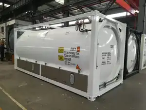 Doğrudan fabrika 20Ft kriyojenik sıvı Lox Lin Lar Iso Tank konteyner endüstriyel sıvı taşıma için