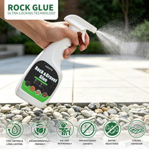 Adhesivo Acrílico Permeable para Grava, Revestimiento Líquido para Grava y Piedras, para Paisajismo Exterior, Ecológico, Anti-UV, de Larga Duración - Product Image 1