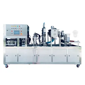 Voll automatische Marmalade Cup Filling Sealing Verpackungs maschine Hummus Paste Filling Machine