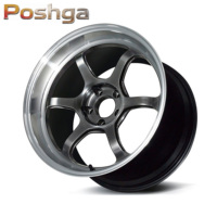 Jantes forgées noires brillantes de 17, 18, 19, 20, 21, 22 pouces, 5X112, 5X120, 5X114.3, jantes JDM personnalisées à rebord profond pour Chrysler Bmw F22