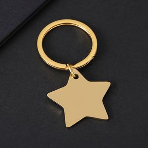 Llavero de Acero Inoxidable con Diseño de Estrella a Bajo Precio, Compatible con Marcado Láser - Product Image 3