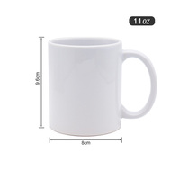 Échantillon gratuit 11oz Tasse souvenir de Noël blanche Poterie Tasse unique de voyage en céramique créative Sublimation personnalisée