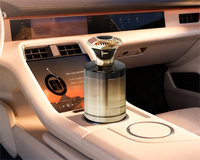 Désodorisant de voiture personnalisé en bouteille de verre, évaporation naturelle, portable, prix usine, design unique, parfum JinYuYaoChen