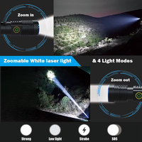Lampe torche tactique Brightenlux à vente chaude, haute luminosité, super brillante, LED magnétique, rechargeable, zoom, projecteur