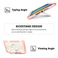 Meilleures ventes - Housse de tablette multi-couleurs en PC + silicone, antichoc, prête pour les voyages, avec béquille pour iPad 10.2