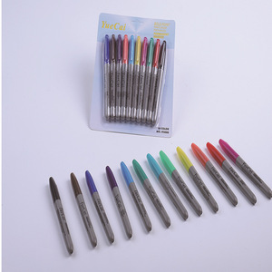Stylo <span class=keywords><strong>marqueur</strong></span> permanent à pointe fine <span class=keywords><strong>Sharpie</strong></span>, 12 couleurs, pour étudiants ou bureau - Product Image 1
